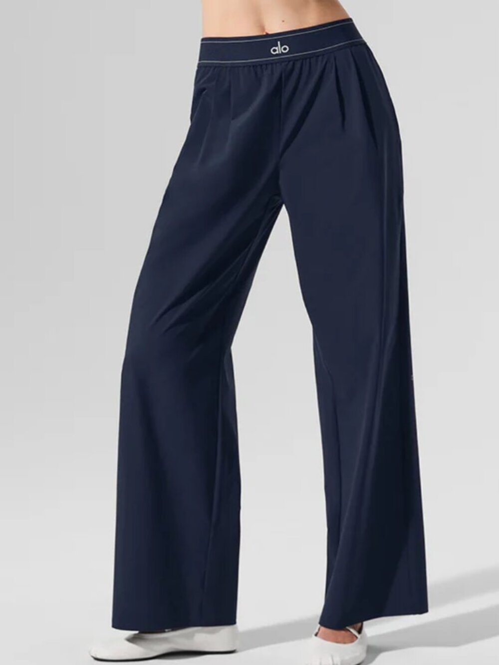 ALO Yoga Suit Up Trouser Navy Blue Pants  XXS Regular